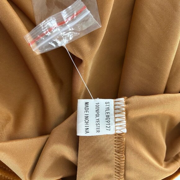 Jodifl Velvet Dress Women SZM Carmel Button Baby Doll Tunic Boho Fairy Cottage - Picture 10 of 10